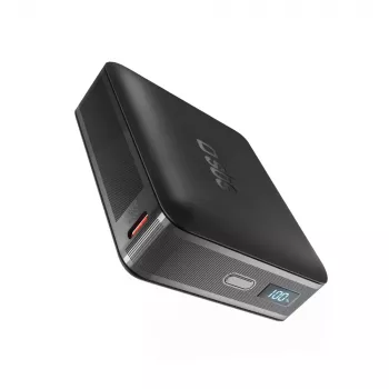 SBS HD 65W 20000mAh powerbank med LCD-display – svart