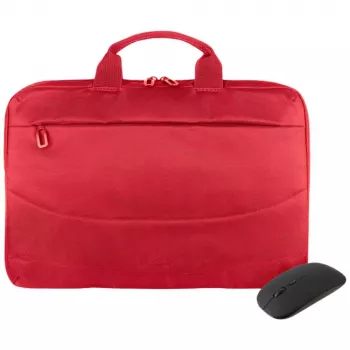 Tucano BUBIDEAWMR Idea 15,6 inch röd laptopväska med trådlös mus