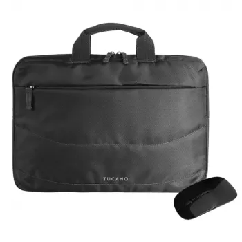 Tucano laptopväskset för upp till 14 inch med mus svart
