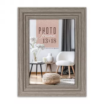 ZEP Munich Grey 13x18 träfotografram AA657G