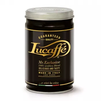 Lucaffe Mr. Exclusive 100% Arabica malet kaffe 250 g metallburk