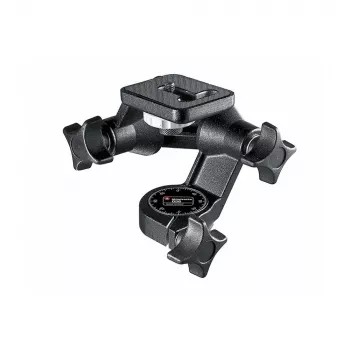 Manfrotto 3D Junior 3-vägs stativhuvud (svart, 4 kg belastning)