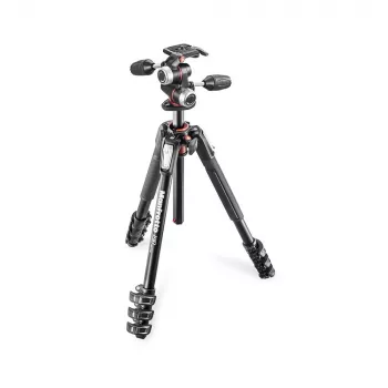 Manfrotto 190XPRO4 stativ med X-Pro 3-vägs panoreringshuvud