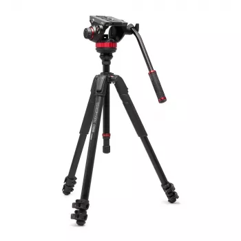 Manfrotto 055 Video Alu Black med 502AH-huvud