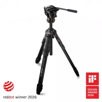 Manfrotto ONE aluminiumstativ med 500X fluidhuvud