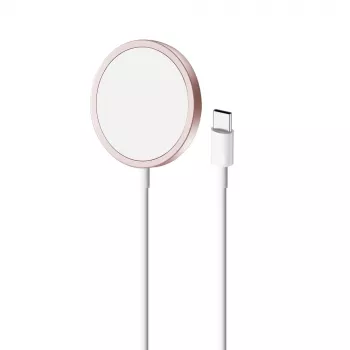 PURO Magnetico MagSafe trådlös laddare 1m – rosa