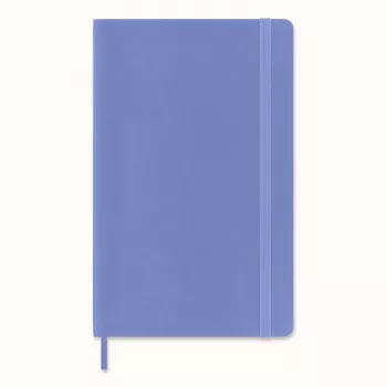 Moleskine Classic anteckningsbok Large A5 linjerad Hydrangea Blue mjuk pärm