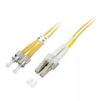 TECHLY OS2 singelmode ST till LC duplex patchkabel 3 m