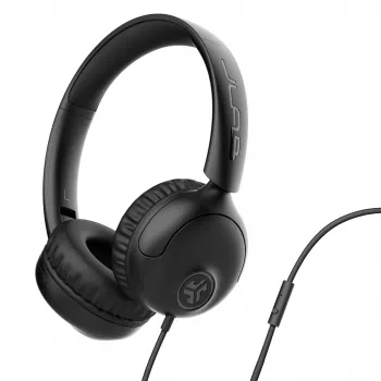JLab Studio 2 sladdbundna on-ear-hörlurar med mikrofon svart