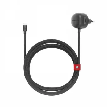 Twelve South PowerCord EU 30W USB-C väggladdare med 3 m flätad kabel (skiffer)