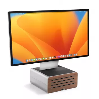 Twelve South HiRise Pro monitorställ med förvaring för iMac / Studio Display, silver