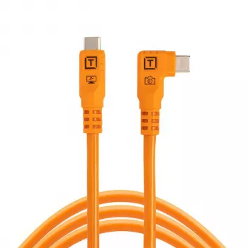 Tether Tools TetherPro USB-C Optima 10G Right-Angle Orange 3 m