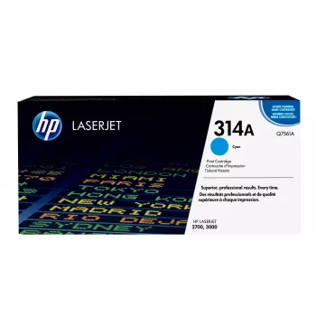 HP 314A original tonerkassett cyan Q7561A för Color LaserJet 2700, 3000-serien