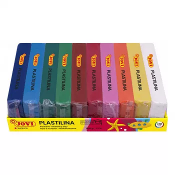 JOVI Plastilina Modelling Clay Assorted 10 Colours 150 g Each