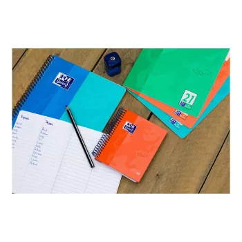 Oxford College Block European Book Touch A6 rutigt 120 blad 90 g/m² Optik Paper