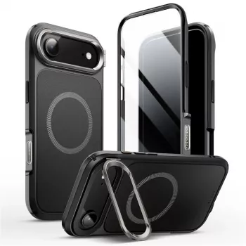 SUPCASE i-Blason Ares Flip MagSafe-skal med inbyggt skärmskydd för Apple iPhone Air, svart