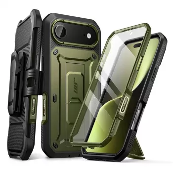 SUPCASE Unicorn Beetle PRO robusta skal för Apple iPhone Air, mörkgrön (Guldan)