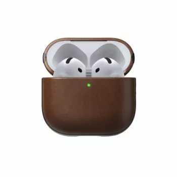 NOMAD GOODS Modern Leather Case för Apple AirPods 4 Brown