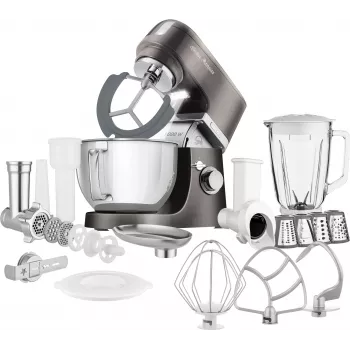 SENCOR STM 6378BK standmixer 1000 W, 4,5 L skål i rostfritt stål, planetväxel, svart