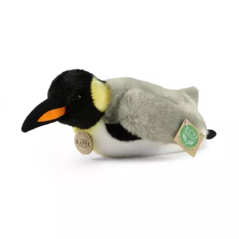 Rappa Eco-Friendly realistisk mjukisleksak pingvin liggande 28 cm