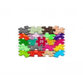 Muffik Sensory ortopediskt mattset 20-i-1 Mini pussel 20x sensorikmattor MFK-051