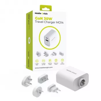 Mobile Origin 30W reseadapter MO14 EU/USA/UK/AUS