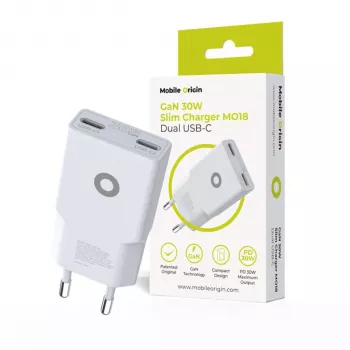 Mobile Origin 30W Slim-laddare TÜV MO18 Dual USB-C