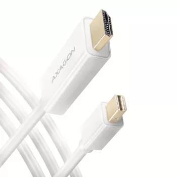 AXAGON Mini DisplayPort till HDMI-adapterkabel 4K/30 Hz 1,8 m vit