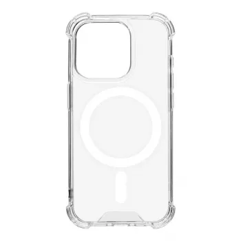 Tactical baksideskal MagForce Plyo för iPhone 15 Pro, transparent