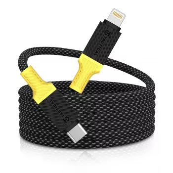 Tactical MagRope USB-C/Lightning-kabel svart/gul - digital/data