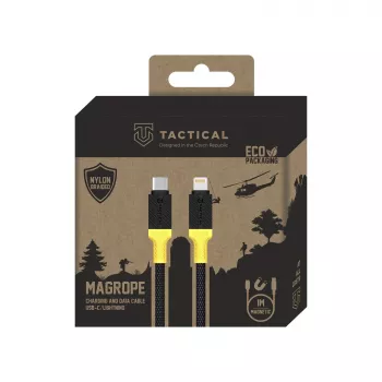 Tactical MagRope USB-C/Lightning-kabel svart/gul - digital/data