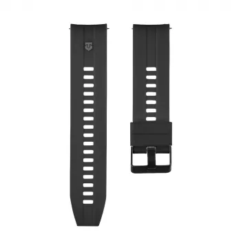 Tactical Quick-Release Silikonarmband 22mm svart