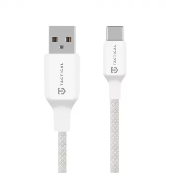 Tactical Stitch Thread-kabel USB-A/USB-C vit – ladd- och datakabel – 1,2 m