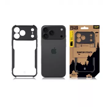 Tactical baksideskal Quantum Stealth för Apple iPhone 17 Pro Max klar/svart