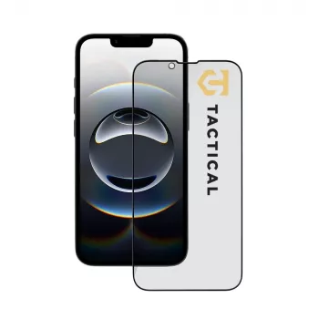 Tactical Glass Shield Privacy Stealth 5D för iPhone 13/13 Pro/14/16e/17e svart