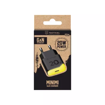 Tactical Minimi GaN 20W USB-C laddare svart