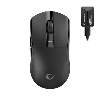 Rampage Zenith Pro Black trådlös speldmus 26000 DPI PAW3395 4KHz tri-mode svart