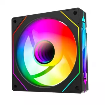 Rampage 120mm 1800RPM Infinite Loop ARGB PWM svart chassifläkt