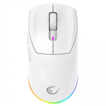 Rampage Prote M5 Pro 26000 DPI RGB LED 1kHz vit spelmöss