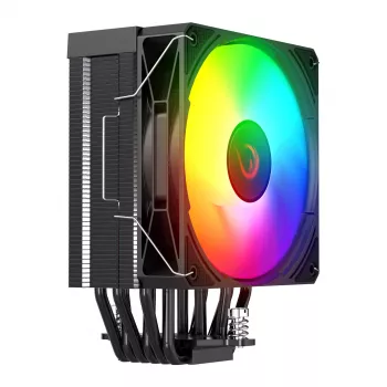 Rampage Octagon C70 CPU-kylare LGA1700/AM5 LCD-fläkt Infinity 120 mm ARGB svart