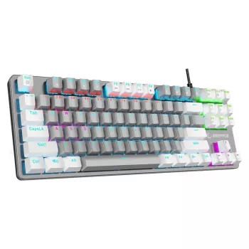 Rampage Snug RGB KRGD Blue mekaniskt speltangentbord, tenkeyless, gråvit