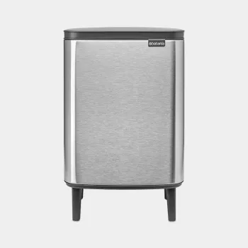 Brabantia BO papperskorg HI 12 L matt stål fingeravtryckssäker