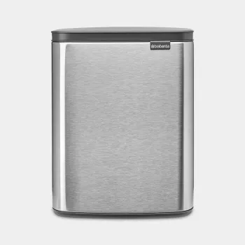 Brabantia BO papperskorg 12 liter matt stål fingeravtryckssäker