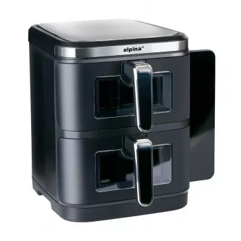 ALPINA varmluftsfritös 2x5,5L 2800W svart