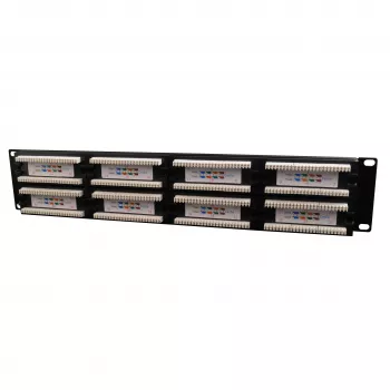 Gembird NPP-C548CM-001 19 inch 2U 48-port CAT5e UTP patchpanel – svart