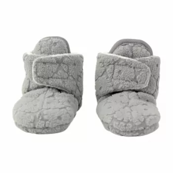 Lodger Fleece Drizzle babystövletter med halksäker sula grå 6-12 månader