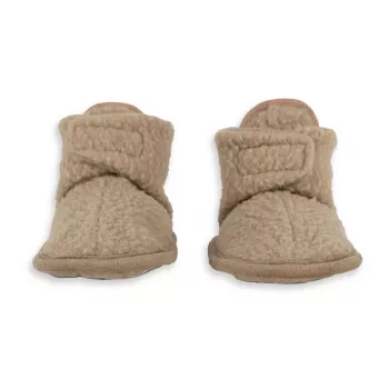 Lodger Teddy Fleece beige babystövletter 3-6 månader