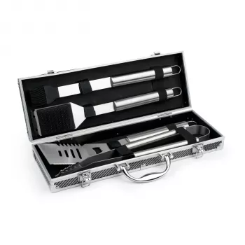 Leopold Vienna 4-delat BBQ-verktygsset i aluminiumväska LV311000