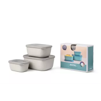 Mepal Cirqula Multi Bowl Set 3 delar, Nordic White