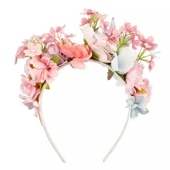 Souza! hårband med blommor och fjäril Meadow Gabi